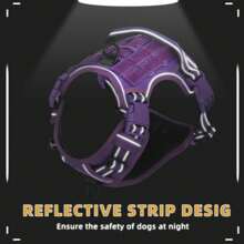 Tactical Dog Harness, Adjustable Military Vest Harness, Non-Pull Harness Double Metal Hook Anti-Pull For German Shepherd, Labrador In Training, Walking