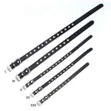 1pc PU Leather Studded Collar For Small-Large Dogs & Cats