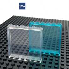 5 khối xây dựng DIY 1x6x5 CHẤM Cửa Khung cửa sổ Tường Thành phố Kính Tấm trong suốt Bộ phận nhà Gạch MOC 59350 59349 Khối màu đồ chơi Khối màu - Nhiều màu - Xem 8