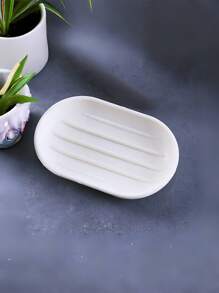 1/2pcs Oval Soap Dish With Cover, Creative Home Waterproof Bathroom Soap Holder, Portable Travel Soap Case - Multicolor - View 6
