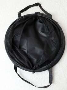 1pc Large Oxford Cloth Foldable Laundry Basket, Convenient Mesh Breathable With Handle, Clothes Storage Bin - Multicolor - View 7