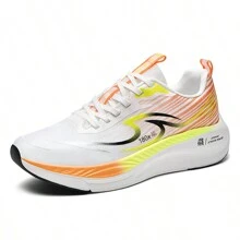 新款跑步鞋，男女款轻便透气休闲运动鞋，减震、回弹、防滑、厚软鞋底，跑步训练鞋 - 白色 - 查看 7