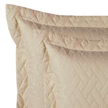 Pair Of Plain Quilted Pillowcases, 2 Pieces, Various Colors - Màu Khaki - Xem 2