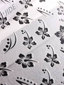 Hình dán móng tay hoa dâm bụt 3D, cánh hoa anh đào nhiệt đới, thiết kế hoa lá, decal dán móng tự làm, màu đen vàng, dụng cụ trang trí móng tay DIY, 2 miếng dán móng tay. - Nhiều màu - Xem 8