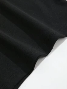 女孩定制印花图案 T 恤，休闲户外运动个性化图案文字/图像设计 T 恤，有意义的礼物，节日礼物，纪念礼物，春夏 - 黑色 - 查看 6