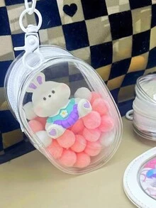 2 个充电器收纳袋、数据线收纳盒、便携式耳机收纳盒、透明便携式旅行收纳盒，用于数据线、耳机等（黑色、白色）便携式户外耳机收纳袋、多功能收纳袋、充电器收纳袋、单拉链密封防尘收纳盒 - 彩色 - 查看 5