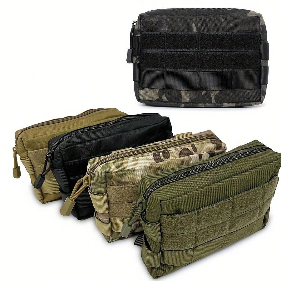NYXIA Outdoor EDC Hunting Toolkit Molle Pouch, Multifunctional Camouflage Waist Pack Coin Cell Phone Pouch, Nylon Portable Men's Handbag