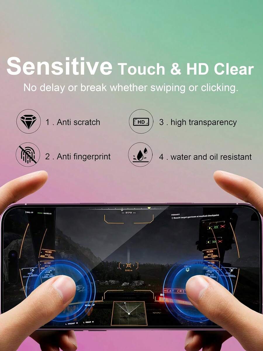 3 paquets compatibles avec l'écran protecteur d'iPhone 16 Plus 6,7