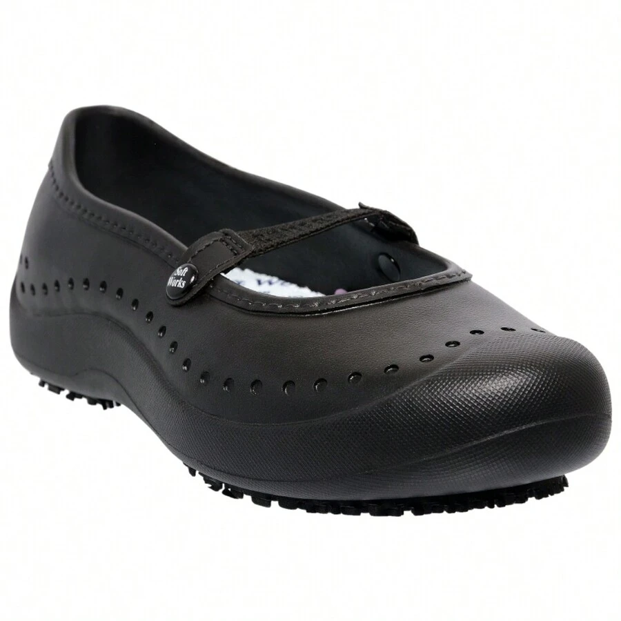 Soft Works Women's Slip-On Super Light Slip-On Shoes With CA Hospital Clinic - màu đen - Xem 1
