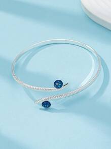 眼睛裝飾臂環 - 銀色 - 查看 2