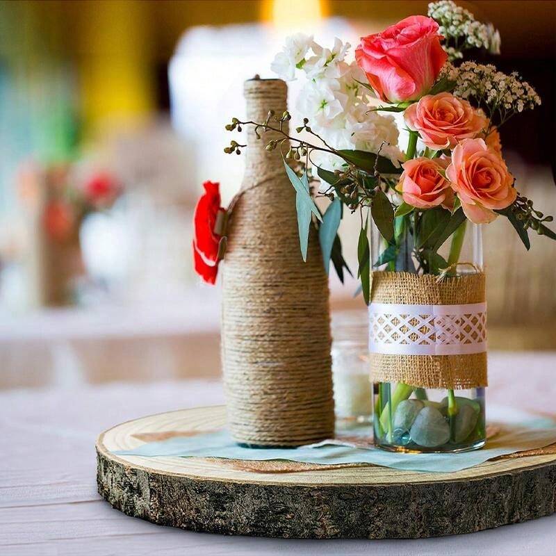 2pcs 78 Inch Large Wood Slice For Table Centerpieces, Natural