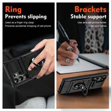 Military Industry Anti-Fall New Alliance Rotating Large Mount Phone Case With 360° Rotating Grip, Military Grade Drop Protection Phone Case Compatible With IPhone 11/12/13/14/15/16 Pro Max, S22/23/24/25+ Series, Android Phones