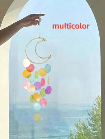 1pc Natural Seashell Wind Chime Home/Bedroom Decor Photography Props Birthday Gift,Home Decor ,Room Decor,Wall Decor