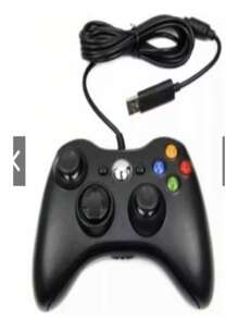 X 360 Wired Controller For Video Game And PC/ Fat And Pc Joystick Game Gamepad - màu đen - Xem 1