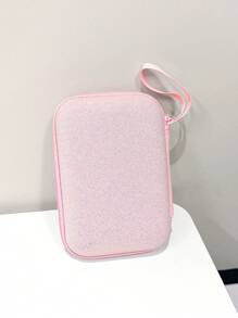 Túi đựng cáp dữ liệu dung lượng lớn bằng bột kim tuyến Tai nghe Bluetooth Tai nghe có dây Bộ sạc Cáp sạc Hộp đựng chống sốc di động Hộp bảo vệ lưu trữ Hộp sắp xếp cáp - Nhiều màu - Xem 8