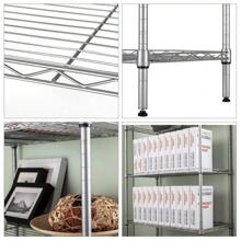 5-Tier Metal Wire Rack Free Standing Shelving Unit Adjustable Heavy Duty Storage - 1 - Xem 7