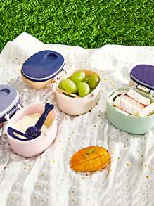 Custom-Made Any Name Baby Milk Powder Storage Box Baby Travel Essential Portable Milk Powder Box Halloween, Gift Baby Shower Family Decorations Gifts Winter Eve Gifts Back To School Winter Gift Ideas Boy Girl Valentine's Day - Multicolor - View 5