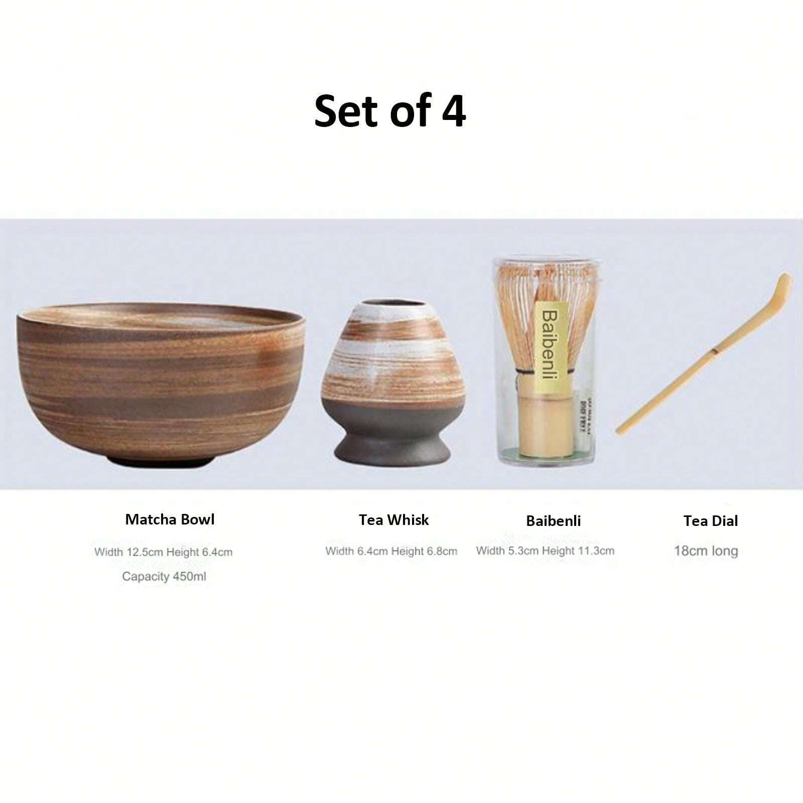 Chasen Matcha 5 Pièces Matcha Kit Fouets à Matcha Convient à La Préparation De Thé Matcha Fouet