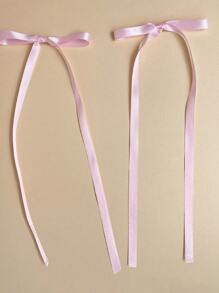 6 chiếc kẹp tóc nơ ruy băng grosgrain nhiều màu sắc dành cho nữ, có đuôi dài mềm mại, kẹp bên hông bằng ruy băng lụa Pháp cho tóc đuôi ngựa và phụ kiện tóc cho bé gái, kẹp càng cua, kẹp tóc, đồ dùng học tập, phụ kiện đội đầu, ghim cài tóc - Nhiều màu - Xem 3