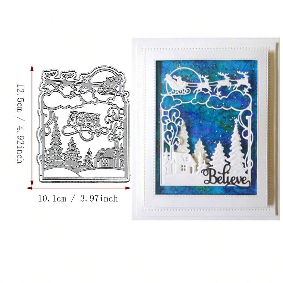 2024 New DIY Metal Cutting Die For Christmas Scrapbook Album 3D