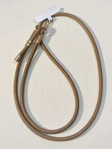 1 件纯色皮革长颈带挂绳，带金属扣，耐用斜挎手机挂绳，适合送给母亲、家人、朋友、生日、节日的礼物，手机挂饰，手机链 - 彩色 - 查看 23