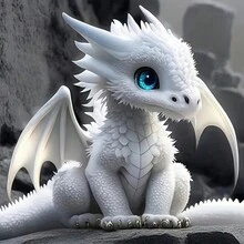 SEA MOSS CAT Bộ dụng cụ làm tranh kim cương 5D DIY (dành cho người lớn), Bộ dụng cụ thủ công nghệ thuật kim cương Acrylic tròn chủ đề rồng trắng (có thể dùng làm quà tặng trang trí tường nhà) - Nhiều màu - Xem 9