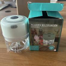 1 pieza Procesador de alimentos eléctrico inalámbrico multifuncional de 250ML, con anillo de silicona, antideslizante, de buena textura y calidad, conveniente. Procesador de alimentos para el hogar, asistente de cocina, adecuado para la preparación de alimentos para bebés y el picado de ingredientes de cocina, de tamaño mini