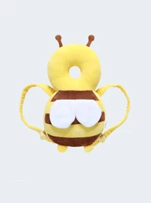 1pc Baby Walking Protection Bee Shaped Pillow, Baby Guardian Walker Head Protector - Ultra-Soft, Breathable, Adjustable, Anti-Fall Protection Backpack Pad, Machine Washable, Soft Polyester Fiber For Babies 6-36 Monthsbaby Shower Family Decorations Gifts