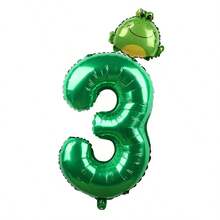 1 bộ bóng bay nhiều màu sắc hình xe hơi hoạt hình mini, động vật, số 40 inch và 32 inch, bao gồm vịt, ếch, lợn, gấu trúc, bò, xe cứu hỏa, v.v., dùng để trang trí tiệc, sinh nhật, ngày lễ, giáng sinh - Nhiều màu - Xem 17