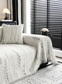 1pc Simple Chenille Sofa Slipcover, Elegant & Luxury Sofa Cover, Non-Slip, Dustproof, Anti-Scratch, Suitable For Bedroom, Living Room, Study, For Four Seasons Use