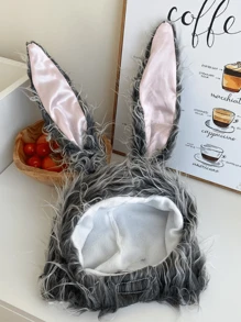 1pc Cute Plush Rabbit Long Ear Beanie Hat, Warm Ear Covering Cap, Funny Rabbit Ear Hat, Multi-Color For Autumn/Winter For Women Valentine's Day Valentines