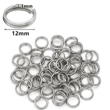 100pcs/Pack Stainless Steel Double Loop Keyring, Double Iron Circle Connector Ring For DIY Jewelry Pendants, Toys