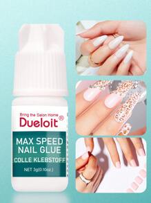 30 件/10 件/6 件/1 件 超速指甲胶，适用于按压指甲，超强弹性配方指甲胶，带旋盖和喷嘴头挤压涂抹器，需要切掉一半尖端