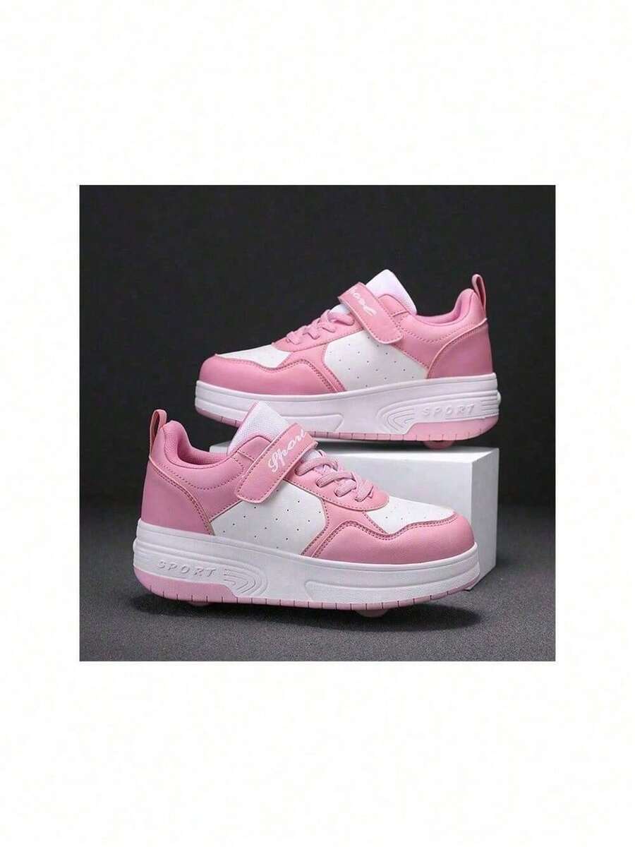 Summer Breathable LowTop Skate Shoes With Double Wheels For Teenagers, Students, Adults