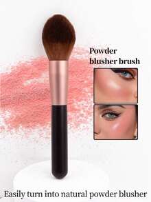 1 件装柔软化妆刷，适用于粉饼、腮红、多功能指甲除尘清洁刷、高端便携式美容刷 - 黑色 - 查看 7