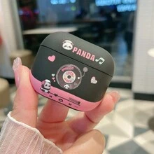 Vỏ tai nghe hình gấu nhạc tương thích với Airpods Pro 2, Vỏ silicon tương thích với Airpods 1/2/3, Vỏ tai nghe Bluetooth không dây Airpods Pro mềm cho thế hệ thứ 3 mới - màu đen - Xem 20