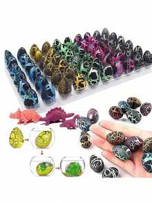 Random Delivery, Easter Dinosaur Egg Toys - Dinosaur Eggs That Grow In Water, Easter Basket Filler, Hatch Crack Science Kit, Novelty Toy, Easter Gift, Assorted Color Dinosaur Eggs That Hatch And Grow