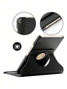 360º Rotating Case For Galaxy Tab S7 Fe -T735 12.4Inch - màu đen - Xem 5