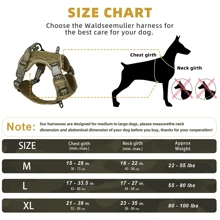 Tactical Dog Harness, Military Style Adjustable Vest Harness With No-Pull Double Metal Hooks, Suitable For German Shepherd, Labrador Training And Walking - Brown - View 3