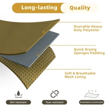 Tactical Dog Harness, Military Style Adjustable Vest Harness With No-Pull Double Metal Hooks, Suitable For German Shepherd, Labrador Training And Walking - Brown - View 4