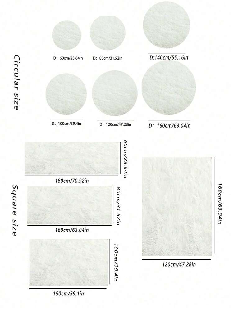 1pc Super Soft Fluffy Round Shaggy Rug , Non-Slip, Washable, And Cute Carpet For Living Room, Bedroom, Home Decor, Room Decor, Accent Rug, Floor Covering, And More With Anti-Slip Backing And Easy Maintenance