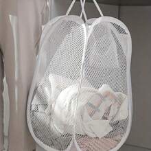 1 Piece Of "Lightweight" Large Pop-Up Mesh Laundry Basket With Handle - Foldable, Large Capacity Basket For Storing Dirty Clothes In The Bathroom, Bedroom, And Dormitory