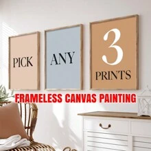 三件套定制画廊墙画 | 选择三幅墙画 | 可打印墙画套装 | 三件套艺术画 | 帆布墙画，家居装饰，帆布墙画，房间海报，可选画框，家居焕新 - 彩色 - 查看 7