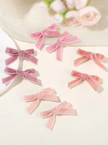 8pcs Mini Pink Butterfly Clips, Suitable For Everyday Wear - Multicolor - View 4