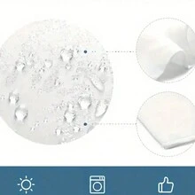 1 件防水耐热涤纶桌布 - 节日印花，编织矩形餐桌布，适用于餐桌和咖啡桌 - 机织涤纶面料，圣诞装饰 - 彩色 - 查看 11