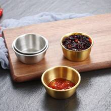 12个装不锈钢蘸酱碗，45毫升迷你可重复使用调味杯，适合家庭和餐厅使用，圣诞礼物 - 彩色 - 查看 6