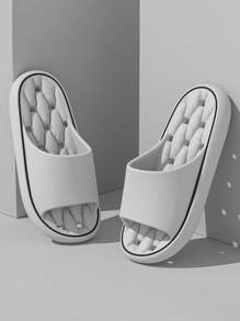 Dép xỏ ngón đế dày mềm mại cho nữ, thoải mái, đơn giản, chống trượt, đi trong nhà, phong cách thường ngày, 2024, dép xỏ ngón hở ngón mới cho phòng tắm, dành cho nữ - Xám - Xem 2