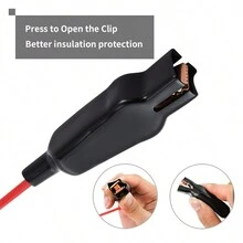 Electric Circuit Tester 5-48V Digital LCD Voltage Tester With 140 Inch Extended Spring Wire Car Truck Vehicles Low Voltage Tester With Probe For Trailer Boat Motorcycle - Red - View 8