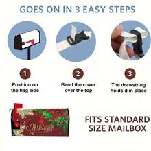 1 cái Vỏ hộp thư Giáng sinh 'MERRY CHRISTMAS' Trang trí chống bụi - Nhiều màu - Xem 8