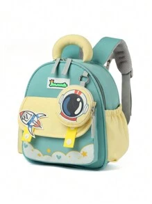 幼儿园男孩女孩卡通背包，休闲风格 - 多色 - 查看 7